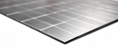 Hand sample mosaic tile self-adhesive aluminum silver metal rectangle metal MOS200-22M50_m