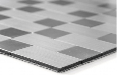 Hand pattern mosaic tile tile mirror self-adhesive aluminum silver metal combination metal MOS200-4MM87_m