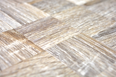 self-adhesive mosaic tile ALU light gray metal wood look MOS200-2222