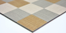 Mosaic tiles kitchen splashback self-adhesive aluminum cream beige grey metal textile look MOS200-2622_f