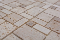 self-adhesive mosaic tile travertine natural stone beige travertine beige MOS200-4CM14