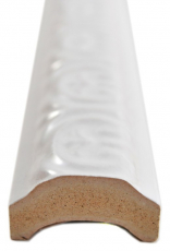 Ceramic white border TUBA white glossy MOSBor-PARIS-0102_f