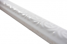 Ceramic white border TUBA white glossy MOSBor-PARIS-0102_f