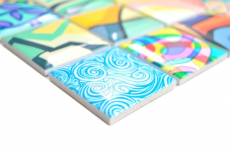 Ceramic mosaic tile Colorful retro style mosaic tiles POP UP ART design wall cladding tile backsplash