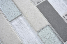 Translucent mosaic Brick ECO glass mosaic retro gray wall tile backsplash kitchen shower bathroom MOS88-R002