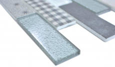 Translucent mosaic Brick ECO glass mosaic retro gray wall tile backsplash kitchen shower bathroom MOS88-R002