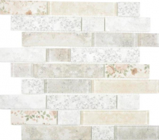 Hand pattern translucent mosaic brick composite ECO glass mosaic rose wall tile backsplash kitchen bathroom MOS24-2095_m