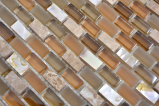 Hand pattern translucent glass mosaic composite stone shell beige mosaic tile wall tile backsplash kitchen bathroom MOS86-0012_m