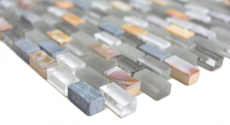 Mosaic rods composite natural stone glass mosaic shell brick anthracite gray tracotta mosaic tile wall tile backsplash kitchen bathroom - MOS86-0002
