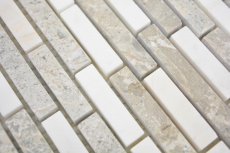 Hand sample marble mosaic composite stone gray white mosaic tile wall tile backsplash kitchen bathroom MOS87-0201_m