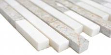 Hand sample marble mosaic composite stone gray white mosaic tile wall tile backsplash kitchen bathroom MOS87-0201_m