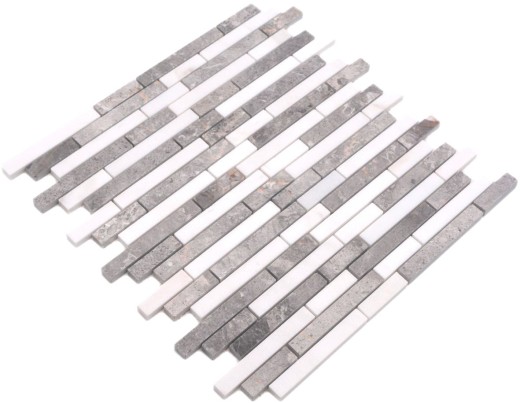Mosaic marble composite stone gray white cream honey mosaic tile wall tile backsplash kitchen tile bathroom - MOS87-0201