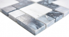 Marble mosaic tile black gray white anthracite tile backsplash bathroom - MOS88-0321