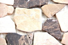 Marble border border Castanao cream beige brown natural stone border wall bathroom kitchen floor sauna WC - MOSBOR-CB15