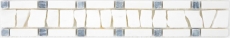 Marble border white cream black anthracite natural stone border bathroom kitchen wall floor WC sauna - MOSBOR-WB01