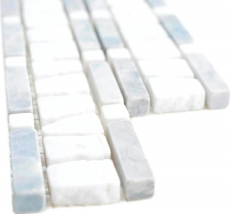 Marble border border gray light gray silver white cream natural stone border floor wall kitchen toilet sauna bathroom - MOSBOR-GW03