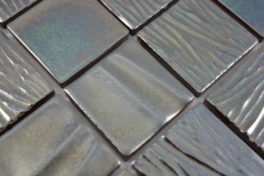 Ceramic mosaic tile black iridium anthracite mosaic tile wall tile backsplash kitchen bathroom MOS14-0003