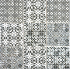 Hand pattern ceramic mosaic black mosaic tile wall tile backsplash kitchen bathroom MOS22B-0303_m