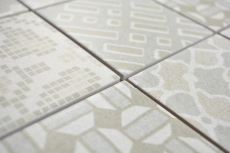 Hand-painted ceramic mosaic picolo BIANCO mosaic tile wall tile backsplash kitchen bathroom MOS22B-B01_m