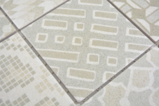 Hand-painted ceramic mosaic picolo BIANCO mosaic tile wall tile backsplash kitchen bathroom MOS22B-B01_m