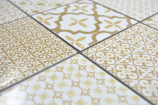 Hand-painted ceramic mosaic WARM beige mosaic tile wall tile backsplash kitchen bathroom MOS22B-WB12_m