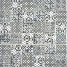 Hand sample ceramic mosaic black white mosaic tile wall tile backsplash kitchen bathroom MOS14-0333_m