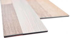 self-adhesive wall panel ALU metal wood look light back wall wall panel kitchen tile backsplash
