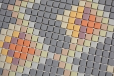Glass mosaic decor light gray matt wall tile backsplash kitchen bathroom