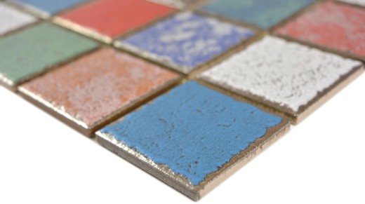 Ceramic mosaic tile colorful vintage retro used look mosaic tile wall tile backsplash kitchen - MOS24-1234