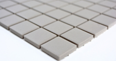 Mosaic tile ceramic LIGHT GREY SOAP GREY WALL FLOOR unglazed MOS18-0204-R10_f
