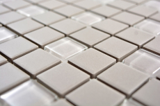 Ceramic mosaic medium gray cream unglazed non-slip glass mosaic mix shower tray bathroom tile - MOS18-0202-R10