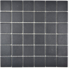 Hand sample mosaic tile ceramic soft black SLIPPROOF SLIPPROOF MOS14-0311-R10_m