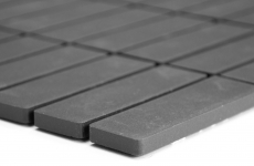 Ceramic rod mosaic tile black anthracite unglazed non-slip shower tray floor tile bathroom tile wall - MOS24B-0310-R10