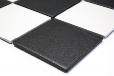 Mosaic tile ceramic chessboard black white shower tray floor tile MOS22-0304-R10_f