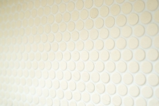 Button mosaic LOOP round mosaic light beige matt unglazed non-slip wall kitchen shower BATH - MOS10-1202-R10