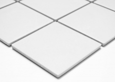 Mosaic tile wall floor ceramic white non-slip non-slip shower tray floor tile backsplash - MOS22-0102-R10