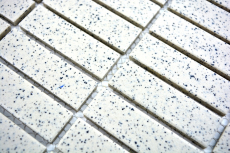 Mosaic tile ceramic cream white sticks speckled unglazed MOS24-0103-R10_f
