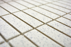 Mosaic tile ceramic cream white sticks speckled unglazed MOS24-0103-R10_f