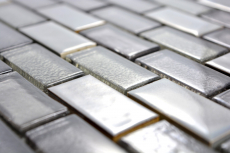 Mosaic tile Translucent ceramic gray Brick Glass mosaic Crystal ceramic old gray MOS83IC-0229_f