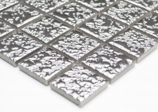 Ceramic mosaic mosaic tiles SILVER textured wall tile backsplash kitchen MOS18-0207