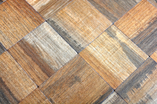 Mosaic tiles kitchen splashback self-adhesive aluminum brown metal wood look dark MOS200-2122_f
