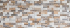 self-adhesive mosaic tile ALU gray beige metal wood look tile backsplash MOS200-2322