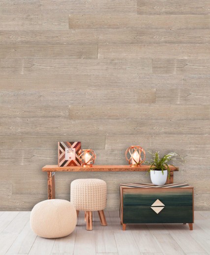 Self-adhesive wooden panels wall cladding wooden wall cladding wall panel gray brown - MOS170-W013 ( 9 pieces)