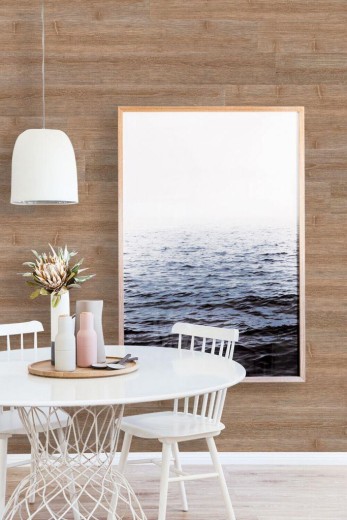 Self-adhesive wooden panels wall paneling wooden wall cladding wall panel brown - MOS170-W022 ( 9 pieces)