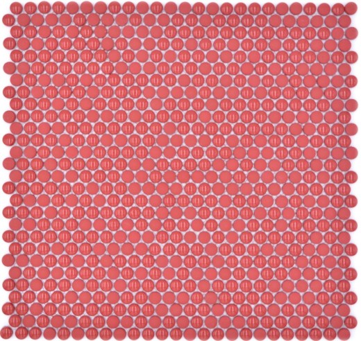 Glass mosaic Button mosaic red glossy matt Shower floor Shower screen Bathtub cladding