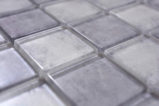 Glass mosaic mosaic tiles pastel gray wall tile backsplash kitchen bathroom - MOS88-0020