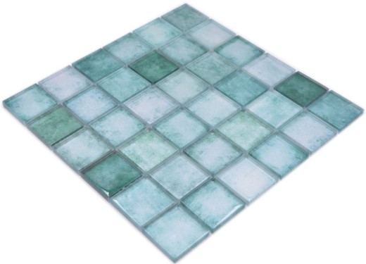 Glass mosaic mosaic tiles pastel green wall tile backsplash kitchen bathroom MOS88-0050