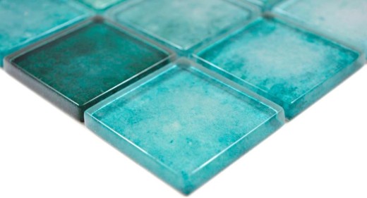 Glass mosaic mosaic tiles pastel green wall tile backsplash kitchen bathroom MOS88-0050