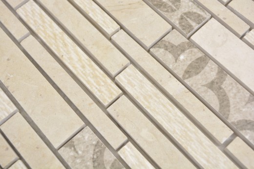 Marble mosaic tile ceramic mosaic beige cream wall tile backsplash kitchen - MOS180-A0127B