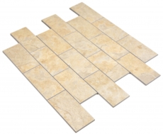 self-adhesive vinyl mosaic stone look beige subway mosaic tile wall tile backsplash kitchen bathroom MOS200-4LB